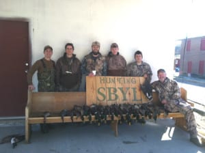 OdenWoodsWaters3 | My Pulse News Ringing in the New Year with a bang OWWC members Travis Gray and Billy Joe Damazio proudly pose with members of SBYL Duck Camp Pictured from left to right are OWWC Sponsor and Oden K 12 Principal William Edwards SBYL Camp Member Josh Bradley SBYL Camp Member Chris Harrell Travis Gray Billy Joe Damazio and SBYL Camp Member Rick Harrell